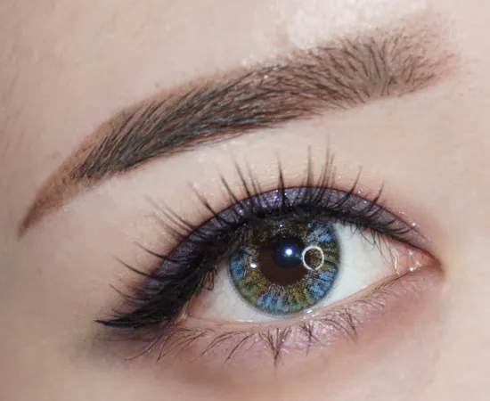 蓝紫色眼影画法 深邃眼妆教程