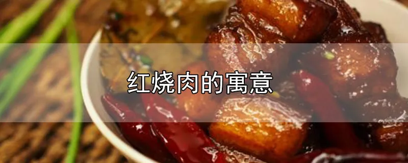 红烧肉的寓意