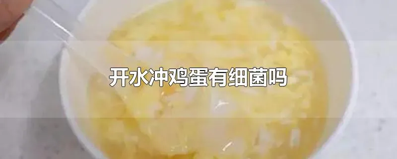 开水冲鸡蛋有细菌吗