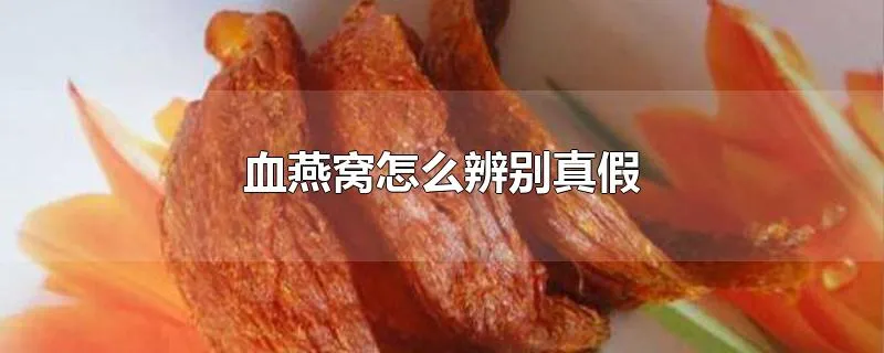 血燕窝怎么辨别真假