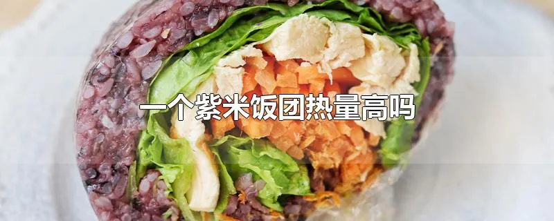 一个紫米饭团热量高吗