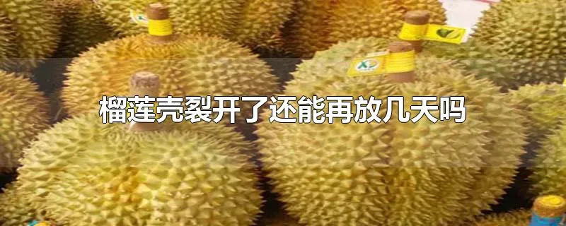 榴莲壳裂开了还能再放几天吗