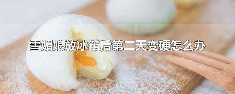 雪媚娘放冰箱后第二天变硬怎么办