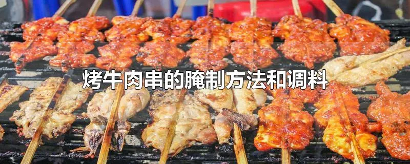 烤牛肉串的腌制方法和调料