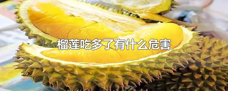 榴莲吃多了有什么危害