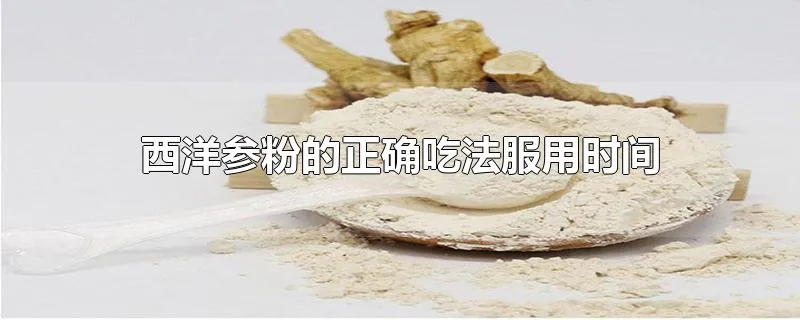 西洋参粉的正确吃法服用时间