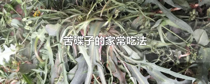 苦碟子的家常吃法