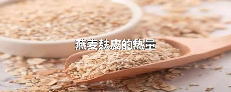 燕麦麸皮的热量