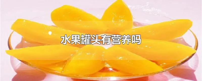 水果罐头有营养吗