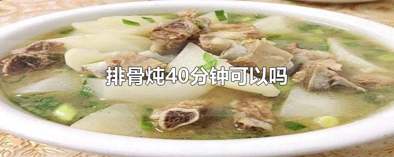 排骨炖40分钟可以吗