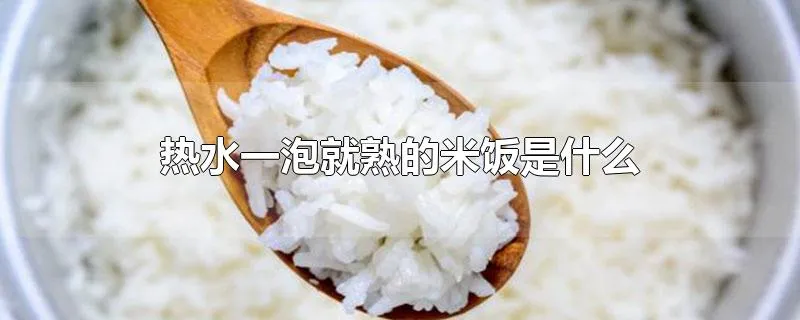 热水一泡就熟的米饭是什么