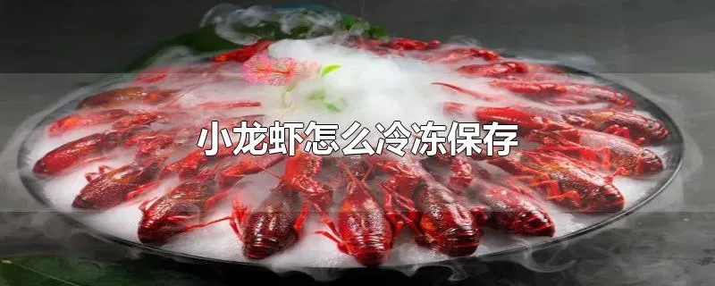 小龙虾怎么冷冻保存