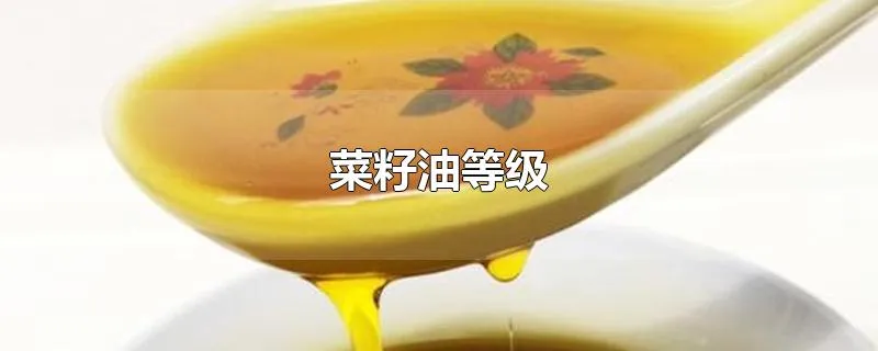 菜籽油等级