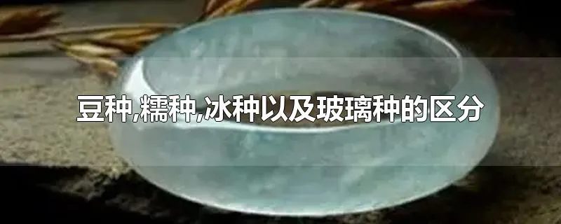 豆种,糯种,冰种以及玻璃种的区分