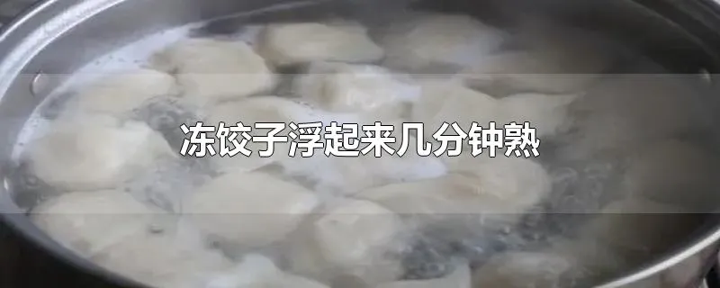 冻饺子浮起来几分钟熟