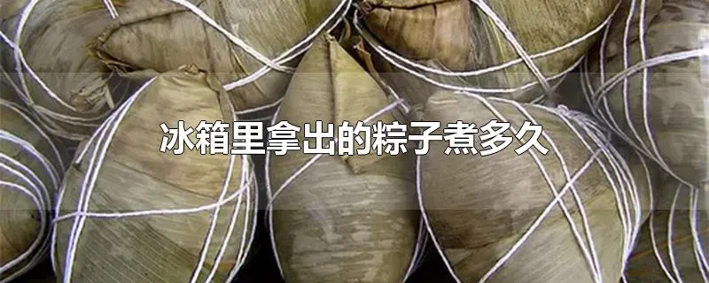 冰箱里拿出的粽子煮多久