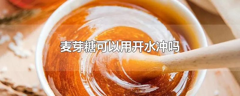 麦芽糖可以用开水冲吗