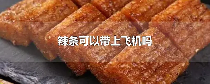 辣条可以带上飞机吗