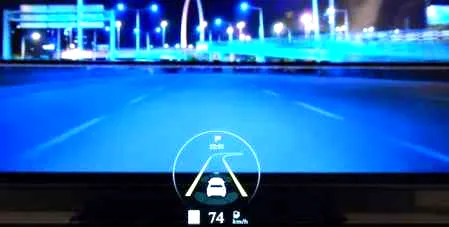 未来的汽车   挡风玻璃做显示屏可手势操控