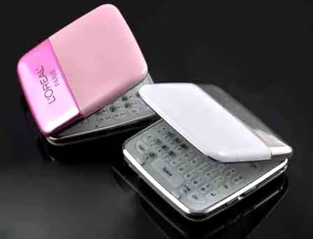 巴黎欧莱雅化妆品手机 魅惑胭脂翻盖设计
