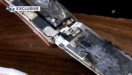 苹果iPhone6爆炸 疑使用非原装充电器导致