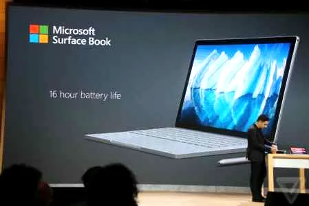 微软发新SurfaceBook 新i7处理器+16小时续航