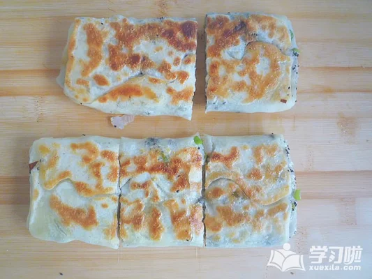 黑芝麻葱油饼的做法步骤14