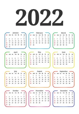 2022年日历完整版,一起来看看2022年的世