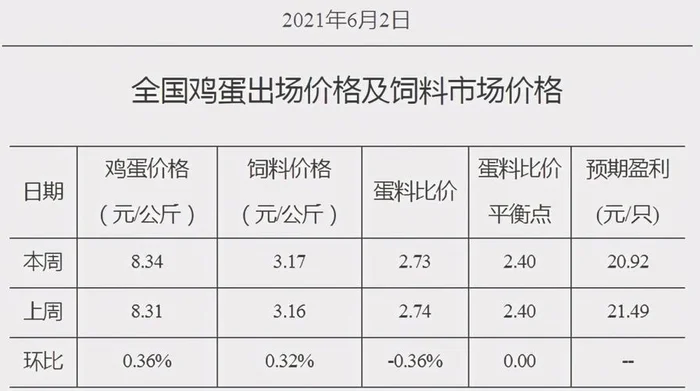 鸡蛋最新价格今日价