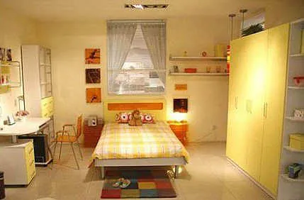 四色儿童房 给孩子一个色彩斑斓的童年_儿童房家具