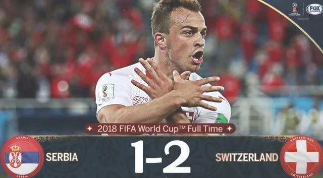 塞尔维亚VS瑞士(GIF-米特洛维奇头球破门)